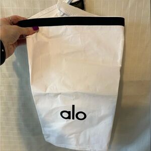 ALO Yoga White and Black Bag